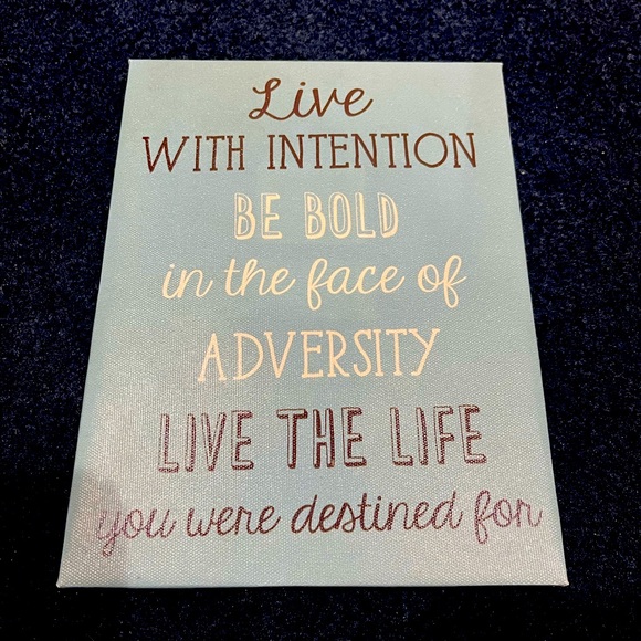 Live With Intention Sign - Picture 2 of 10